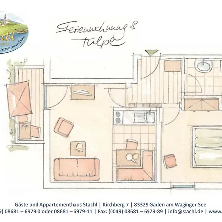Διαμέρισμα Gaeste- Und Appartementhaus Stachl Waging am See